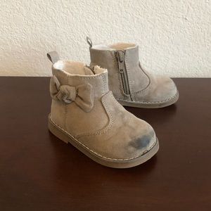 ❄️ beige gray winter boots